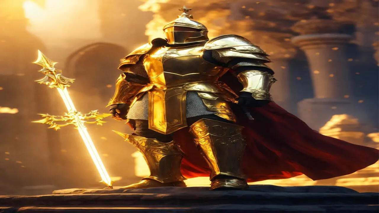 A glorious paladin