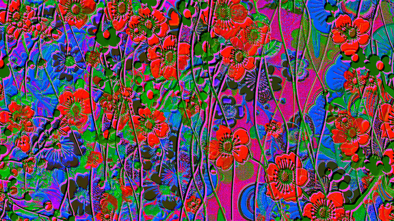 Digital Wallpaper - Embossed flowers III.