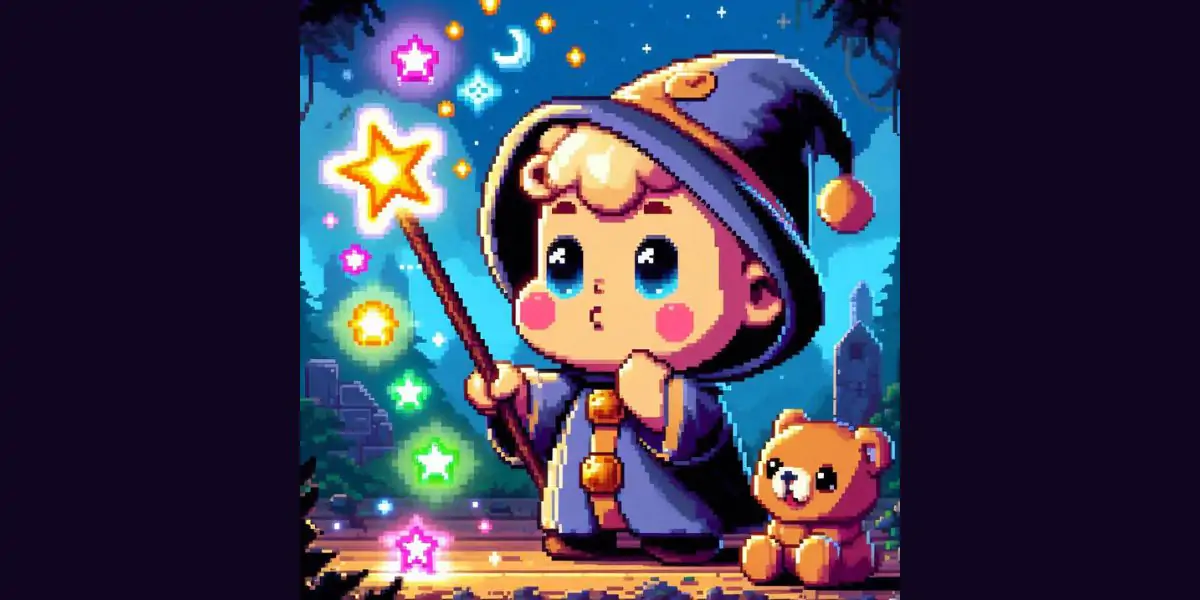 Wizard Baby Pixel Magic