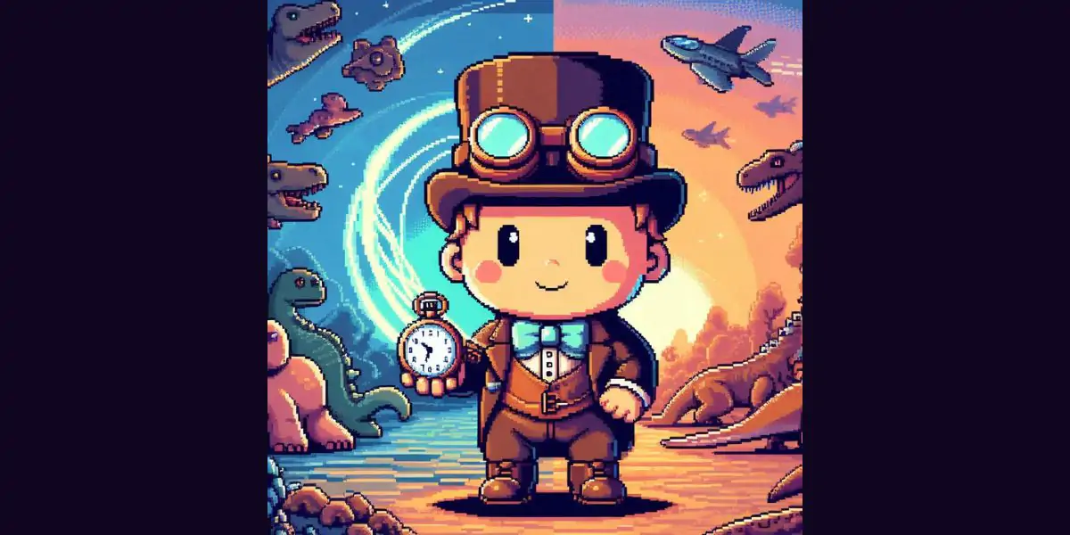 Pixel Baby Steampunk Adventure