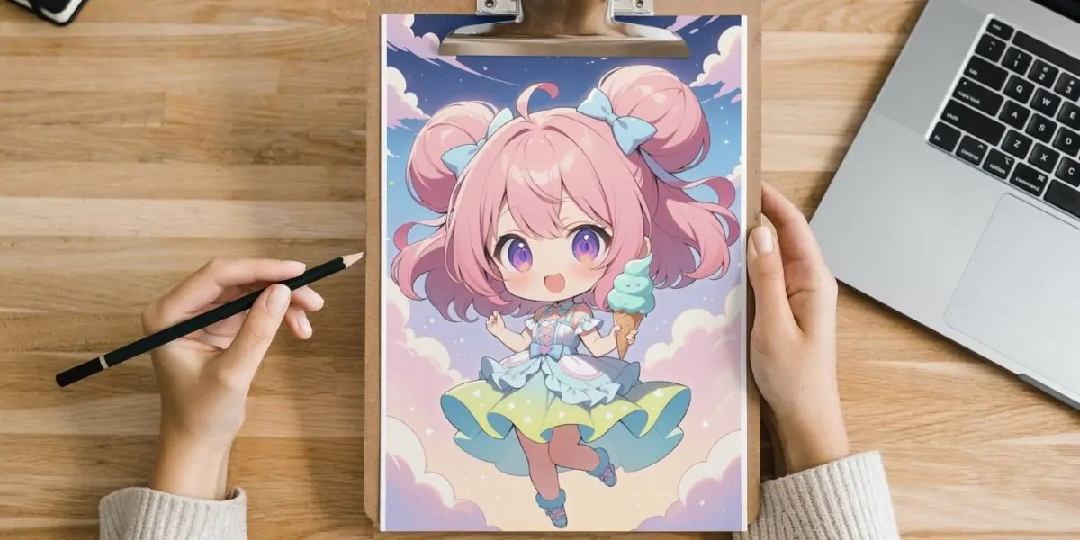 Cute Chibi Girl Art