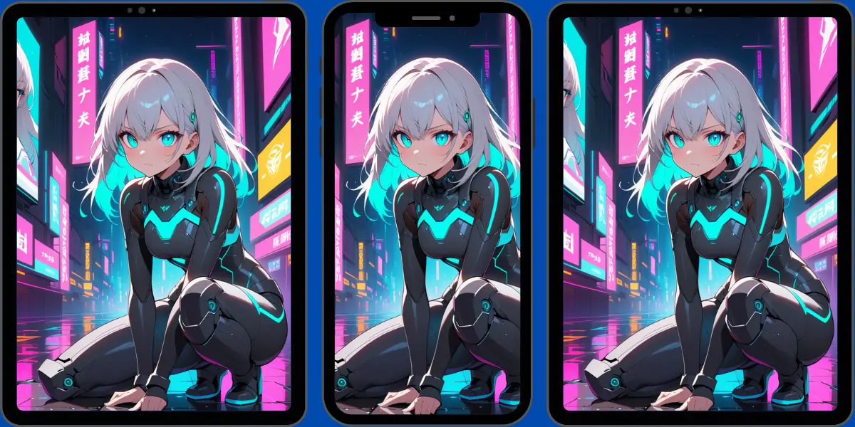 Futuristic Anime Girl Design