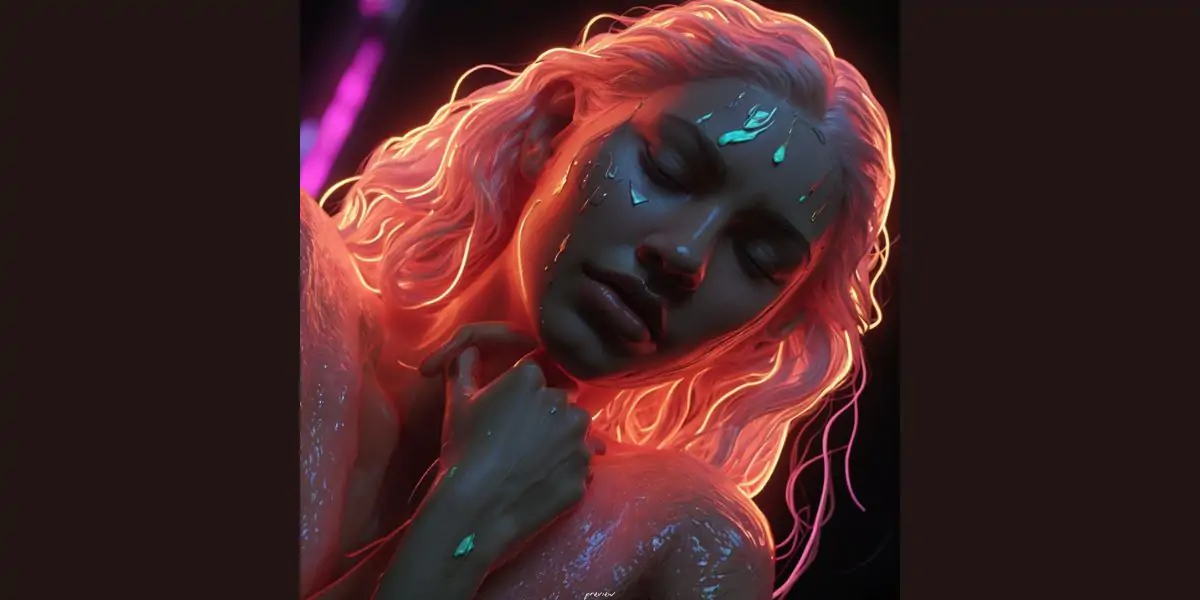 Neon Tears: A Sculpture